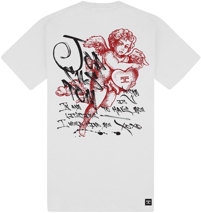 JORCUSTOM LoveAngel Slim Fit T-Shirt White Wit