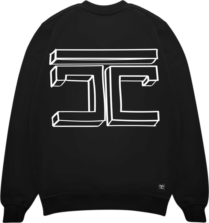 JORCUSTOM Outline Sweater Black Zwart
