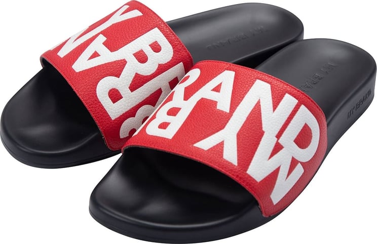 My Brand Mybrand double branding slipper Rood