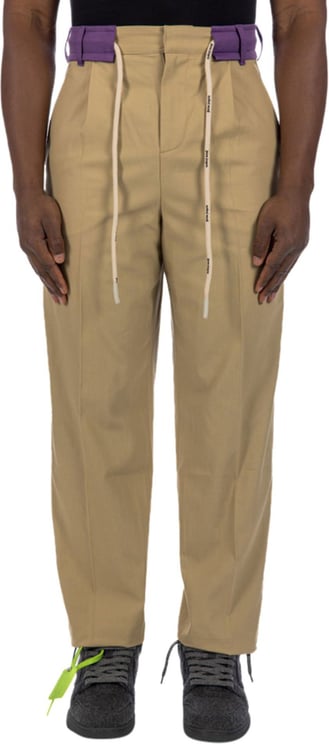Palm Angels side-stripe trousers Beige