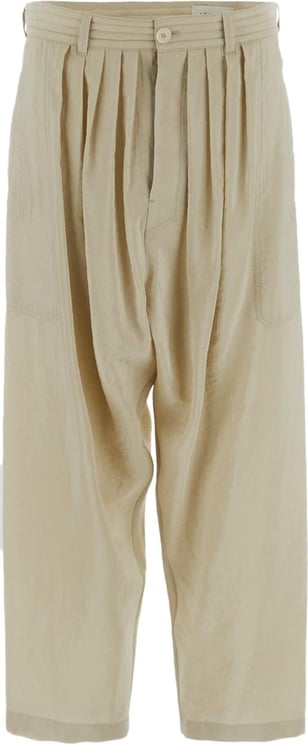 Lemaire Soft Pleated Pants Beige