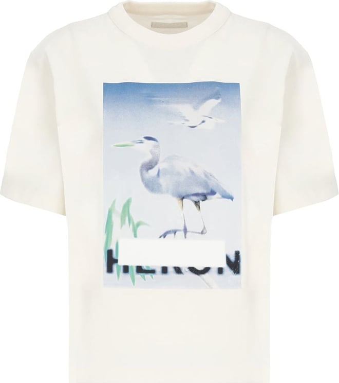 Heron Preston T-shirts And Polos White Light Blue Blauw