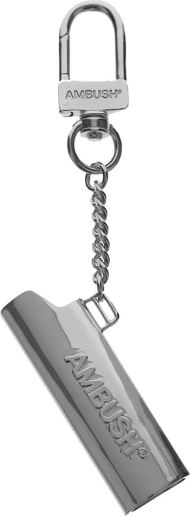 AMBUSH Logo Lighter Case Key Chain Zilver