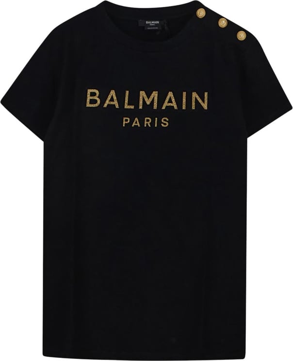 Balmain Logo T-Shirt Zwart