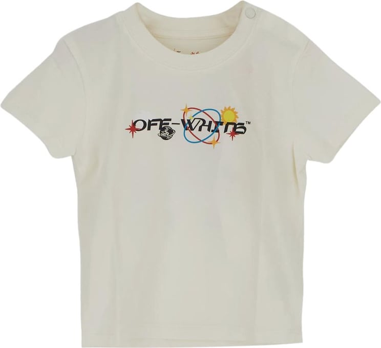 OFF-WHITE Planets Logo T-Shirt Wit