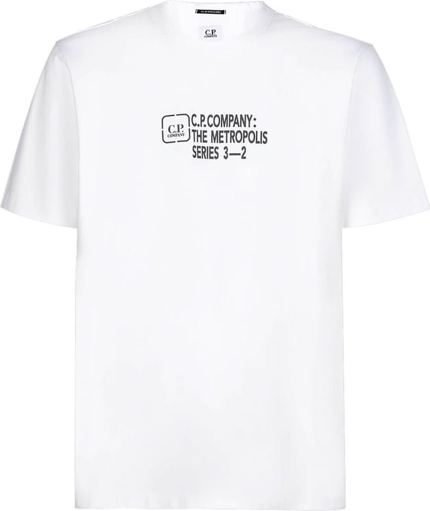 CP Company C.p. Company The Metropolis Series Graphic Reverse White T-shirt White Wit