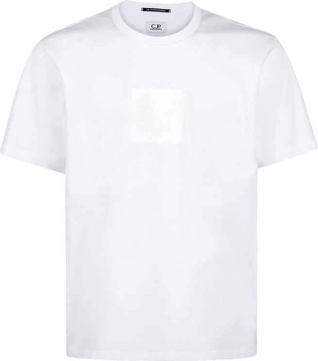 CP Company C.p. Company The Metropolis Series Badge White T-shirt White Wit