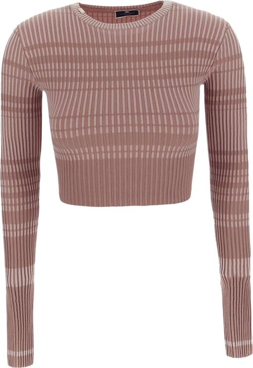 Elisabetta Franchi Knitted T-Shirt Roze