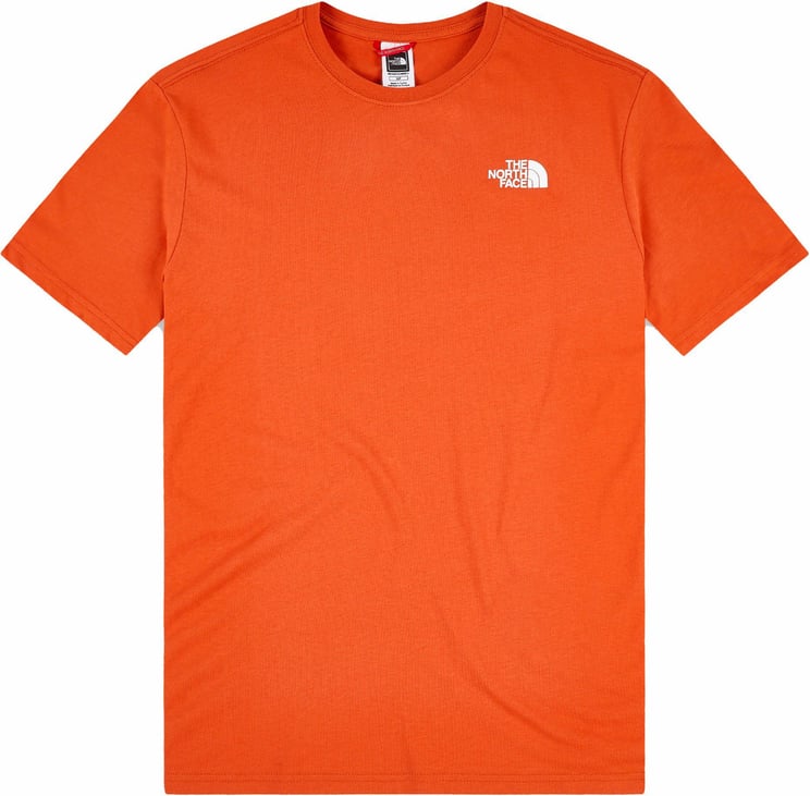 The North Face T-shirt Man M S/s Red Box Tee Nf0a2tx23a4 Oranje