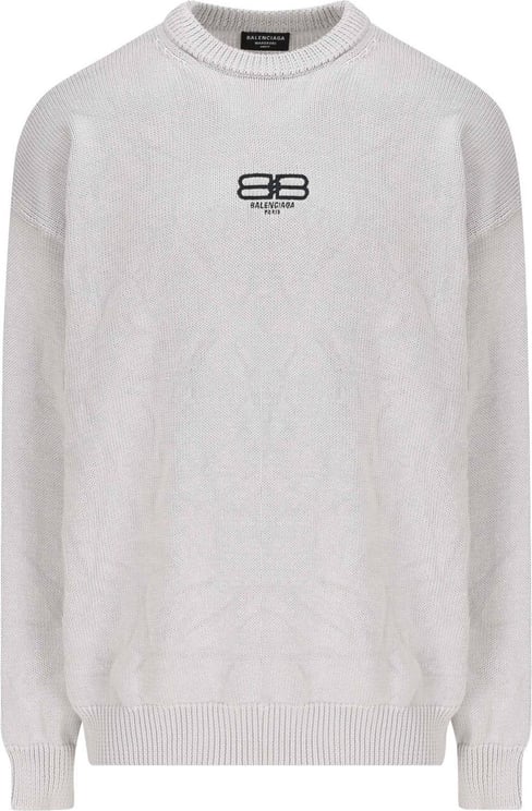 Balenciaga Balenciaga Logo Sweater Grijs