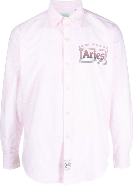 Aries Shirts Pink Roze