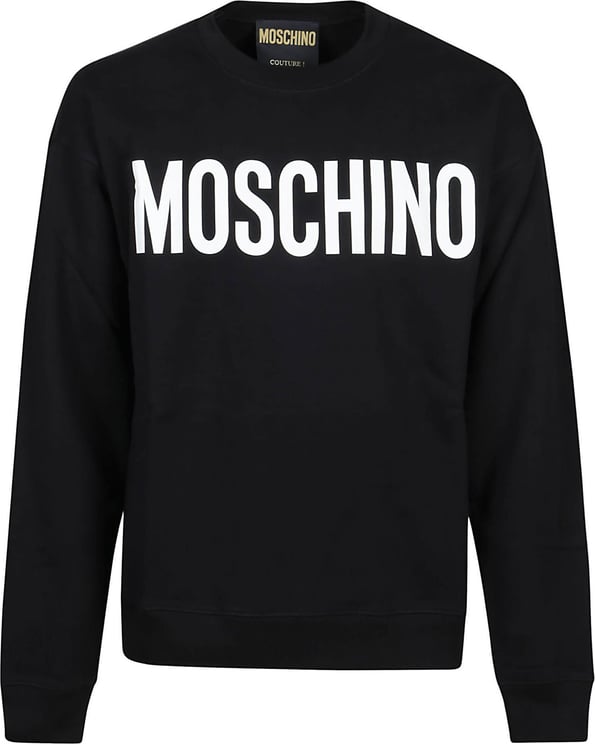 Moschino Printed Logo Sweatshirt Black Zwart