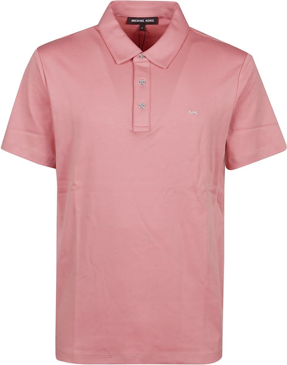 Michael Kors Short Sleeve Sleek Polo Shirt Pink & Purple Roze