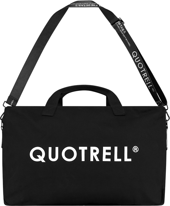 Quotrell Quotrell Tote Bag | Black/white Zwart