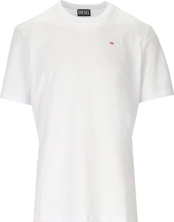 Diesel T-just-microdiv White T-shirt White Wit