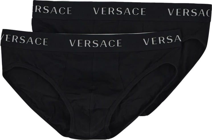 Versace Low Rise Slip Zwart