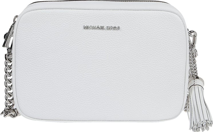 Michael Kors Medium Camera Bag White Wit