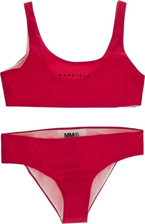 MM6 Maison Margiela Logo Beachwear Roze