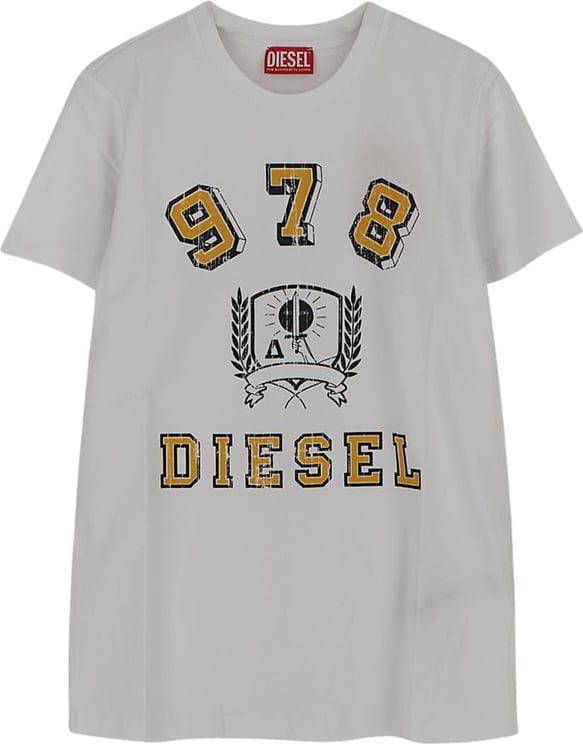 Diesel T-Shirt With Crest Print Wit