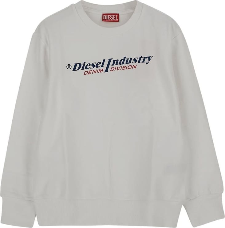 Diesel Diesel Industry Logo Sweatshirt Wit