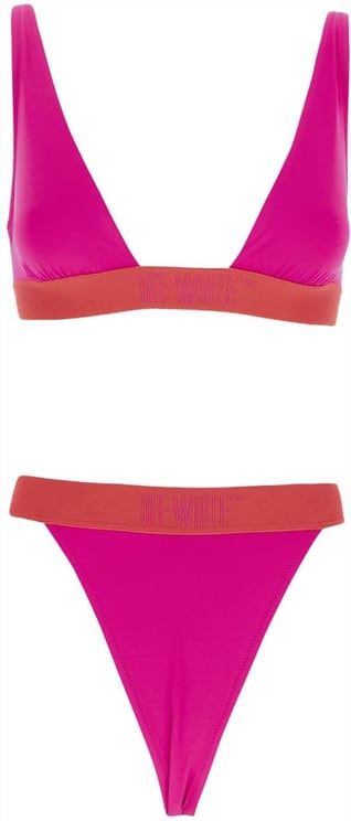 OFF-WHITE Two-Pieces Swimsuit Rood