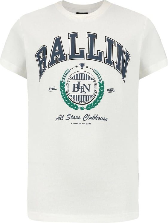 Ballin Amsterdam Ballin Kids T-shirt All Stars Clubhouse Off White Wit