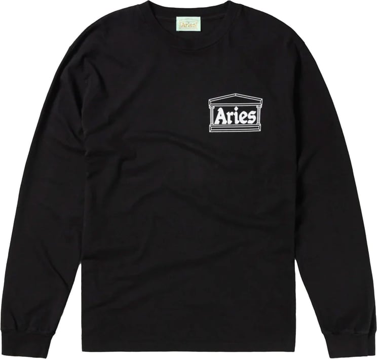 Aries T-shirt Unisex Temple Ls Tee Coar66600.blk Zwart