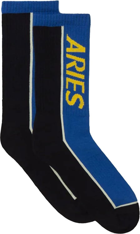 Aries Socks Credit Card Socks Star00044.blu Blauw