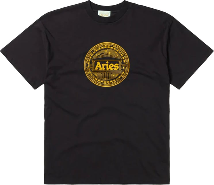 Aries T-shirt Unisex Nu-money Ss Tee Star60008.blk Zwart