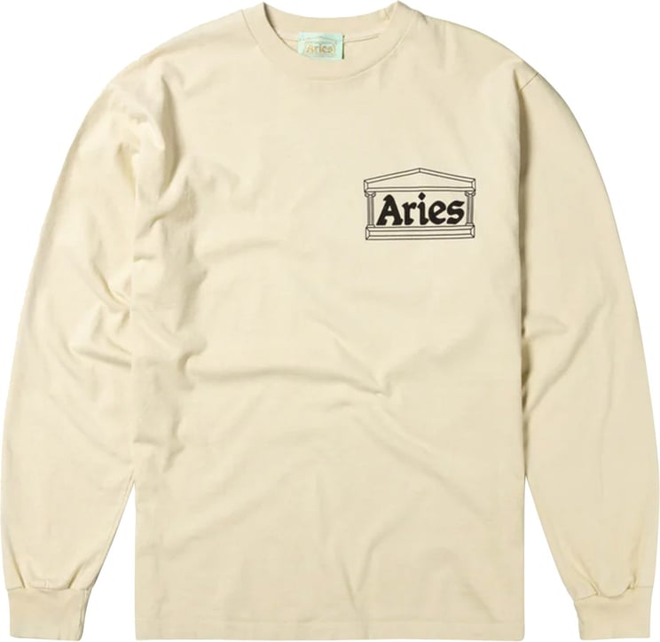 Aries T-shirt Unisex Temple Ls Tee Coar66600.alb Beige