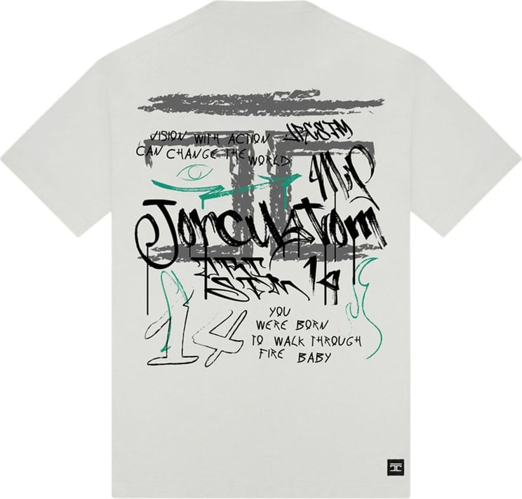 JORCUSTOM Vision Loose Fit Tee White Wit