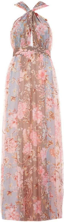 Liu Jo Dress With Floral Print Pink Roze