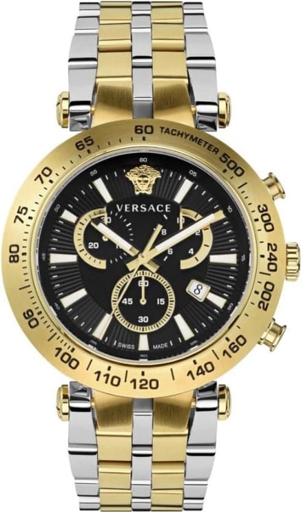 Versace VEJB00622 Bold Chrono heren horloge 46 mm Zwart