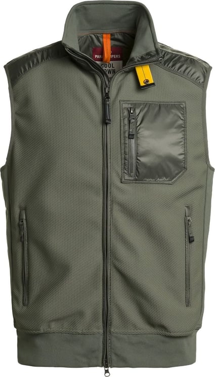 Parajumpers Ludo Cool Down Bodywarmer Thyme Groen