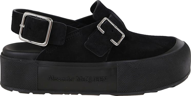 Alexander McQueen sandal mount silck Zwart