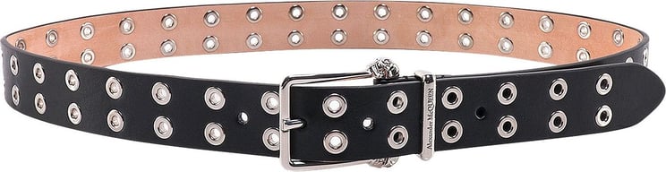 Alexander McQueen Leather belt Zwart