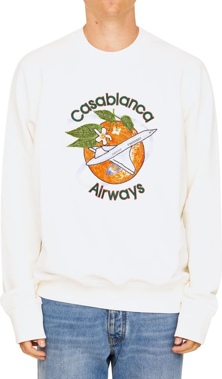 Casablanca Airways sweatshirt Wit