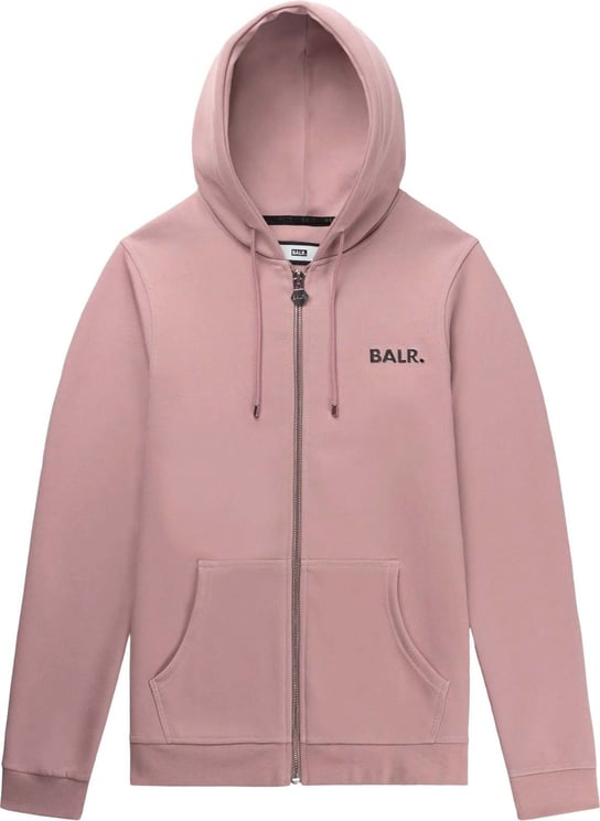 BALR Q-Series Straight Zip Thru Vest Roze Roze