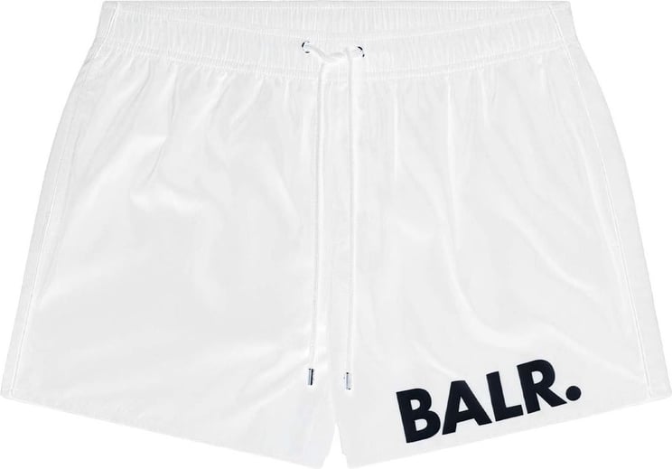 BALR Classic Big Brand Zwembroek Wit Wit
