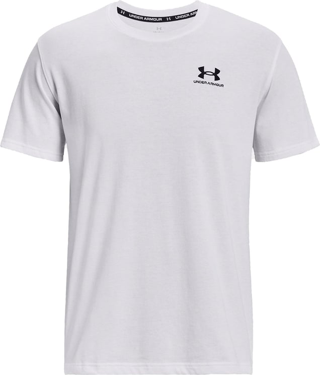 Under Armour T-shirt Man Ua Logo Embroidered Heavyweight 1373997-100 Wit