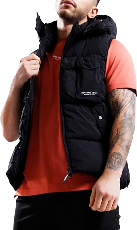 Marshall Artist Multi pocket Bodywarmer Black Zwart