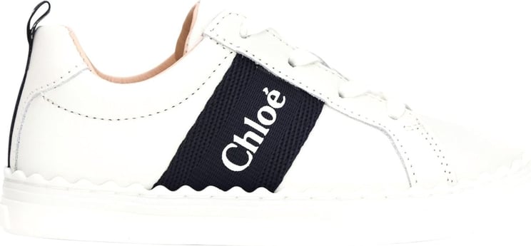 Chloé Basket sneaker off-white Wit