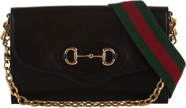 Gucci Small Horsebit 1955 Crossbody Bag Zwart