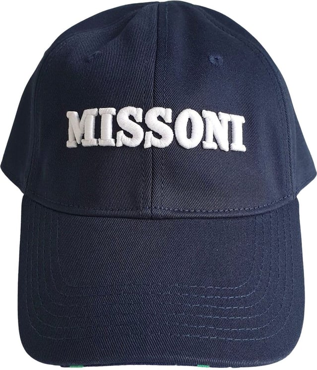 Missoni Missoni Cotton Logo Hat Blauw