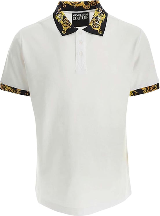 Versace Jeans Couture Baroque Polo Wit Wit