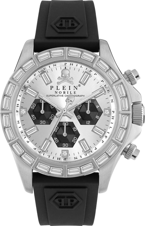 Philipp Plein Nobile Racing PWVAA0123 horloge 43 mm Zilver
