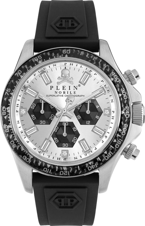 Philipp Plein Nobile Racing PWVAA0523 horloge 43 mm Zilver
