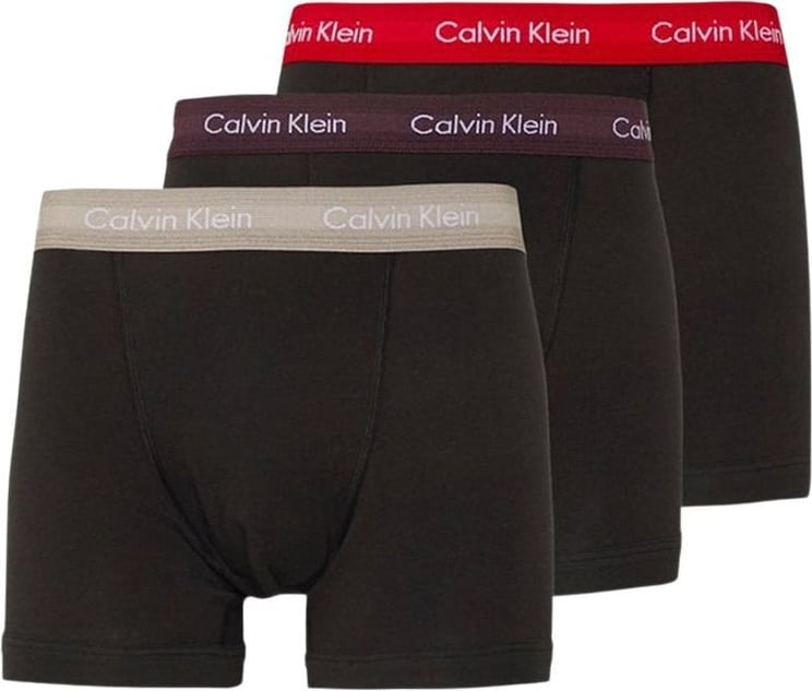 Calvin Klein 3 Pack Trunk Boxer Set Zwart