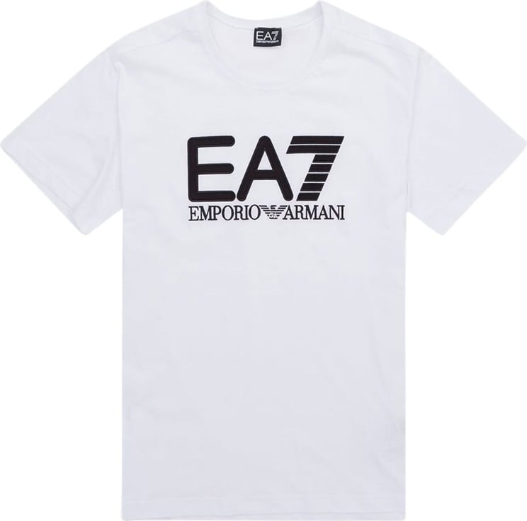 EA7 Jersey T-shirt wit Wit