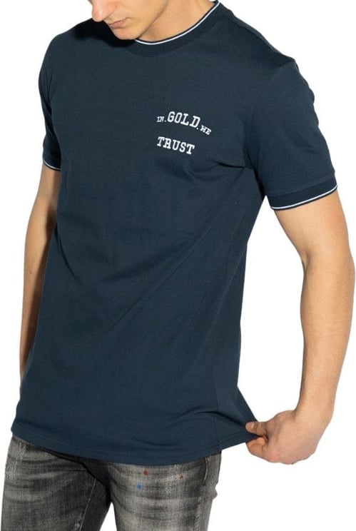 In Gold We Trust The Same T-Shirt Blauw